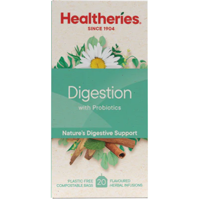 Healtheries Digestion With Probiotics Tea Bags 20pk