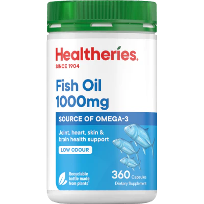Healtheries Fish Oil 1000mg Capsules 360pk