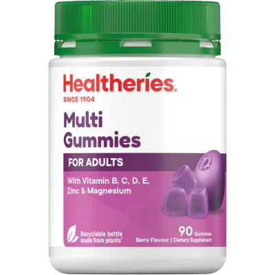 Healtheries For Adults Berry Flavour Multi Gummies 90pk