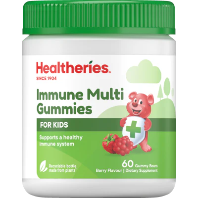 Healtheries For Kids Berry Flavour Immune Multi Gummies 60pk