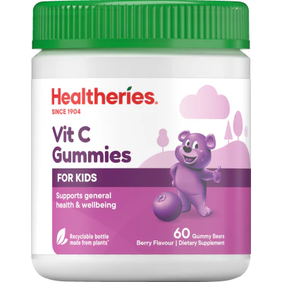 Healtheries For Kids Berry Flavour Vit C Gummies 60pk