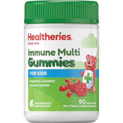 Healtheries Immune Multi for Kids Berry Flavour Gummy Bears 90pk