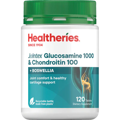 Healtheries Jointex Glucosamine 1000 & Chondroitin 100mg Tablets 120pk