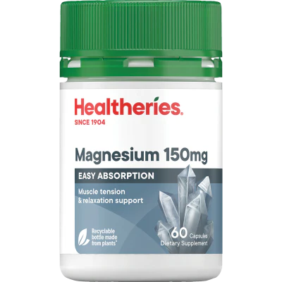 Healtheries Magnesium 150mg Capsules 60pk