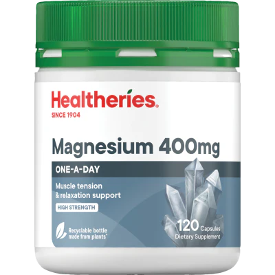 Healtheries Magnesium 400mg High Strength Capsules 120pk
