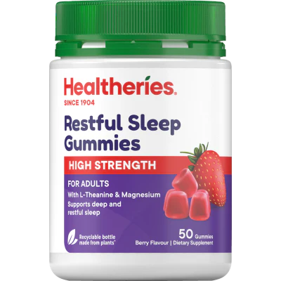 Healtheries Restful Sleep Berry Flavour Gummies 50pk