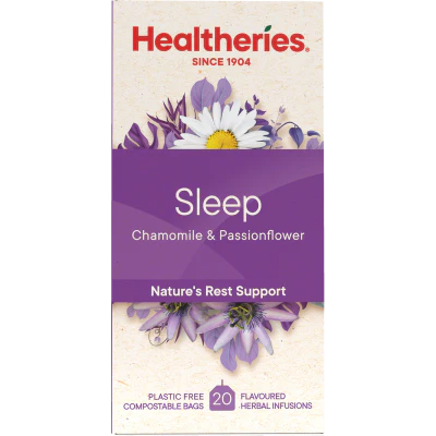Healtheries Sleep Chamomile & Passionflower Tea Bags 20pk