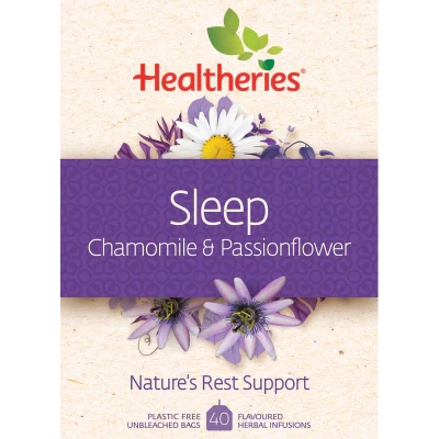 Healtheries Sleep Chamomile & Passionflower Tea Bags 40pk