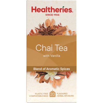 Healtheries Vanilla Chai Tea Bags 20pk