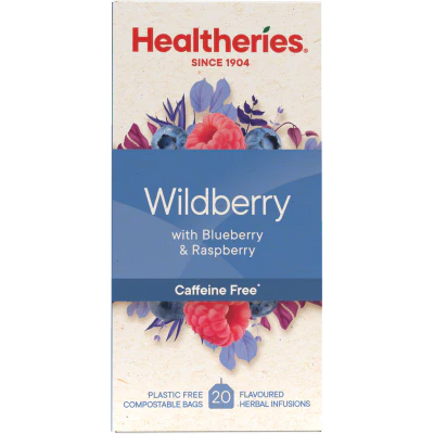 Healtheries Wildberry With Raspberry & Blueberry Tea Bags 20pk