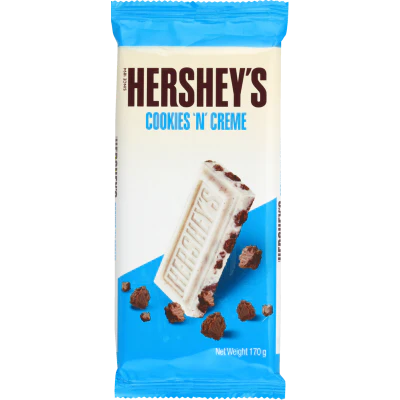 Hershey's Cookie 'N' Cream Chocolate Block 170g