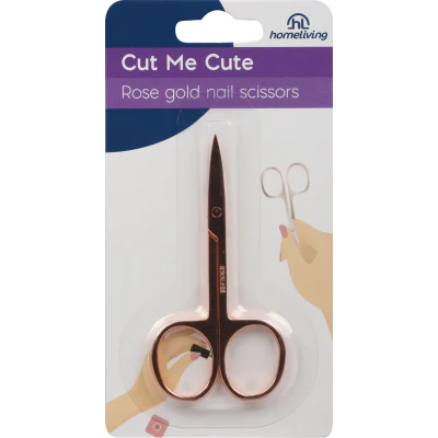 Homeliving Cut Me Cute Rose Gold Nail Scissors 1ea