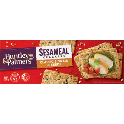 Huntley & Palmers Classic 5 Grain & Seeds Sesameal Crackers 200g