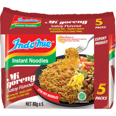 Indomie Satay Mi Goreng Instant Noodles 5pk