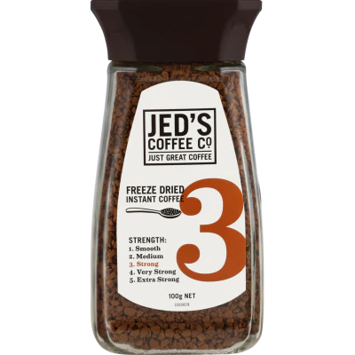 Jed's Coffee Co. #3 Strong Strength Coffee Instant Freeze Dried 100g