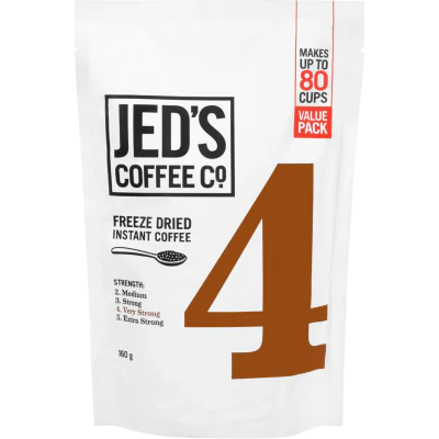 Jed's Coffee Co. 4 Very Strong Instant Coffee Refill 160g