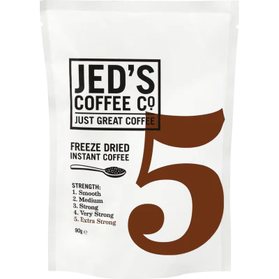 Jed's Coffee Co. #5 Extra Strong Strength Instant Freeze Dried Coffee Refill 90g