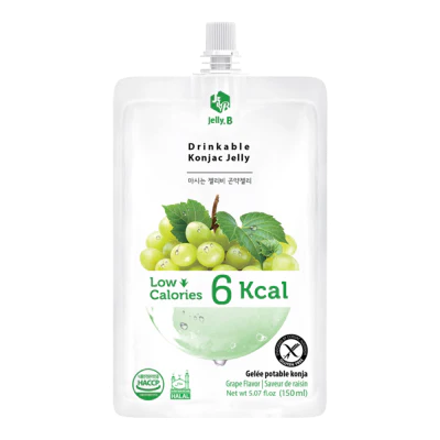 Jelly.B Green Grape Flavour Drinkable Konjac Jelly 150ml