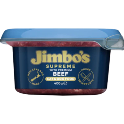 Jimbo's Supreme With Premium Beef Cat & Dog Food 400g