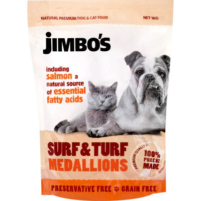 Jimbo's Surf & Turf Medallions 1kg