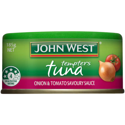 John West Onion and Tomato Savoury Sauce Tuna Tempters 185g