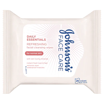 Johnson's Facial Cleansing Wipes For Normal Skin 25pk