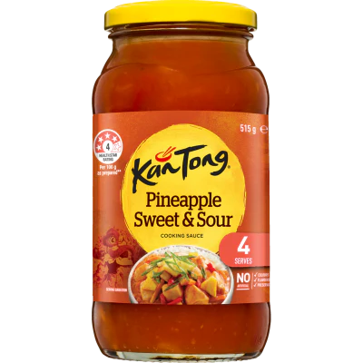 Kan Tong Pineapple Sweet & Sour Cooking Sauce Jar 515g