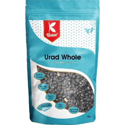 Kashish Black Urad Whole Gram Beans 1kg