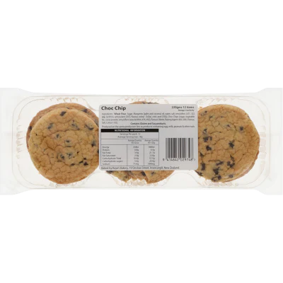 Kaye's Choc Chip Budget Biscuit 12pk