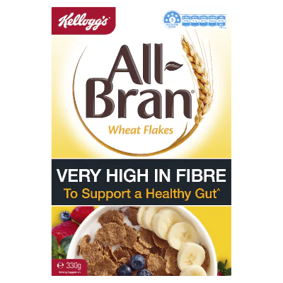 Kellogg's All-Bran Wheat Flakes Breakfast Cereal 330g
