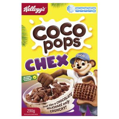 Kellogg's Coco Pops Chex Breakfast Cereal 290g