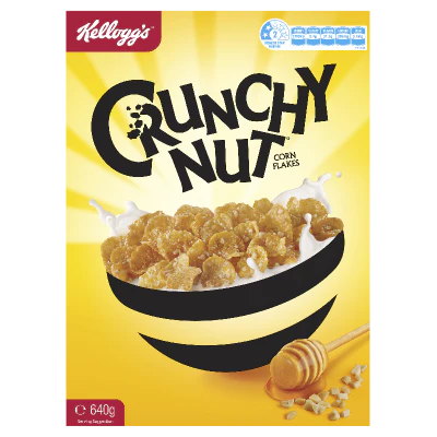 Kellogg's Crunchy Nut Cornflakes Breakfast Cereal 640g