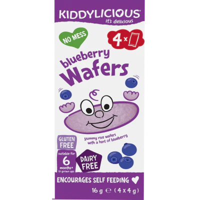 Kiddylicious Blueberry Wafers 16g