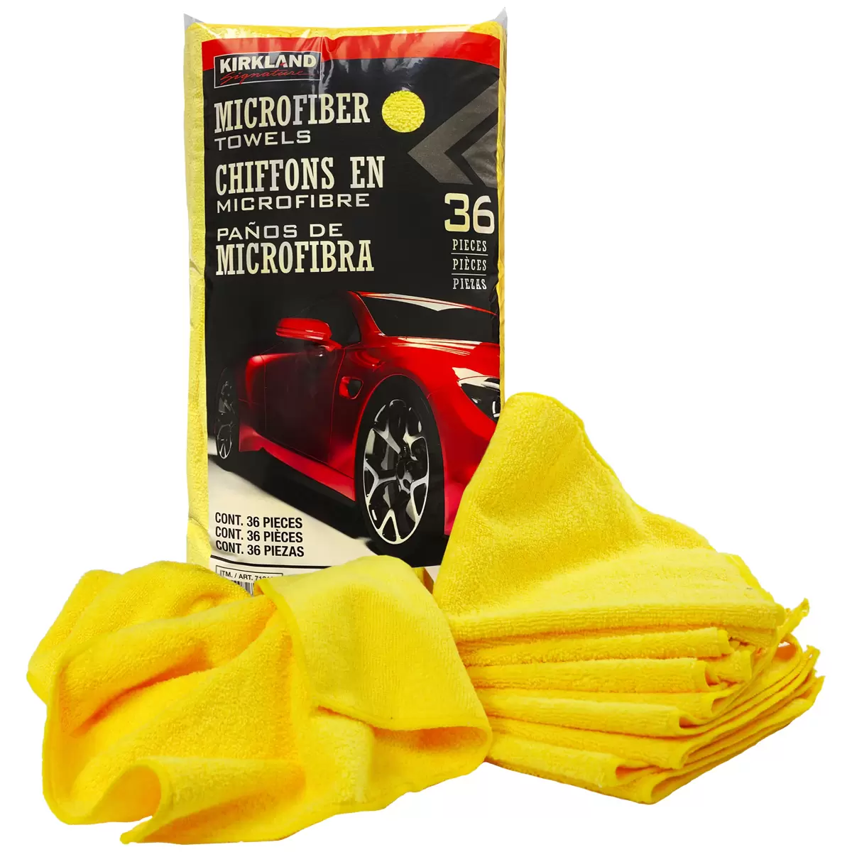 KIRKLAND SIGNATURE MICROFIBER TOWELS 36 Pack