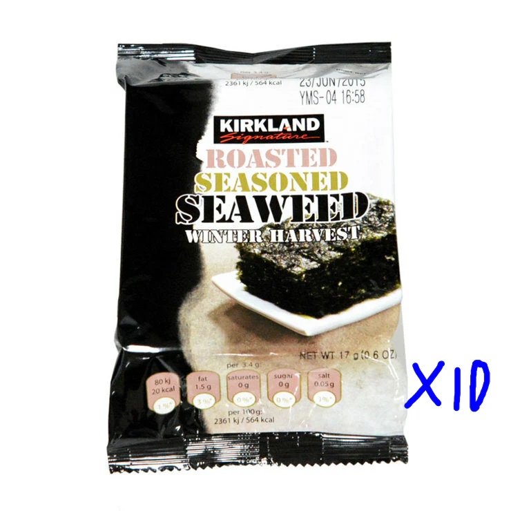 Kirkland Signature Winter Harvest Seaweed 10 x 17g