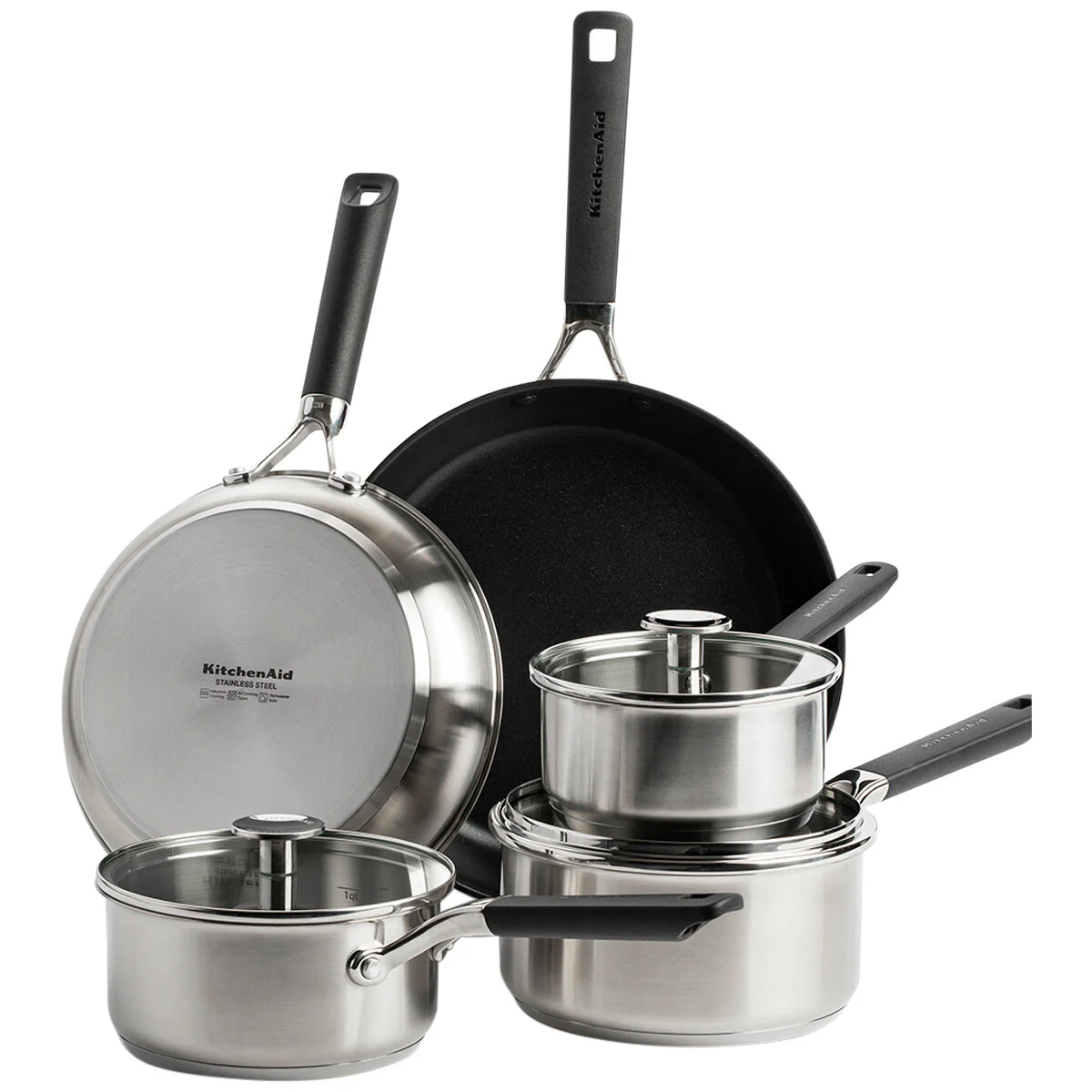 Kitchemnaid Classic induction cookset 8 piece set