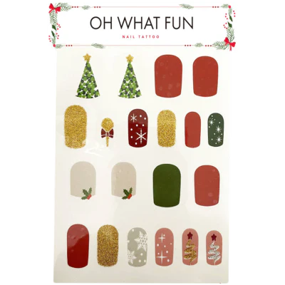 Korbond Oh What Fun Nail Tattoo 1ea
