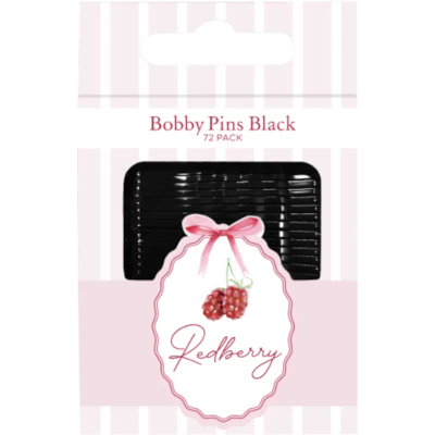 Korbond Redberry Bobby Pins Black 72pk