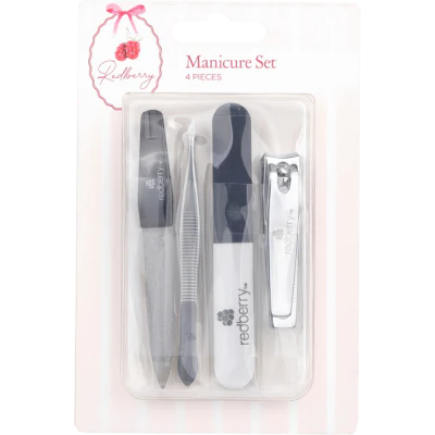 Korbond Redberry Manicure Set 4pk