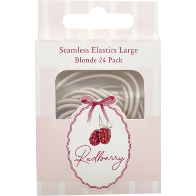 Korbond Redberry Seamless Elastics Large Blonde 24pk