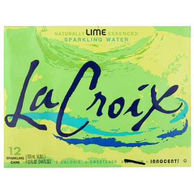 La Croix Naturally Lime Essenced Sparkling Water 12pk