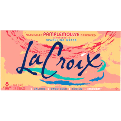 La Croix Sparkling Pamplemousse (Grapefruit ) Water 8 x 355ml