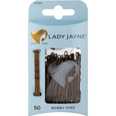 Lady Jayne Brown Bobby Pins 50pk