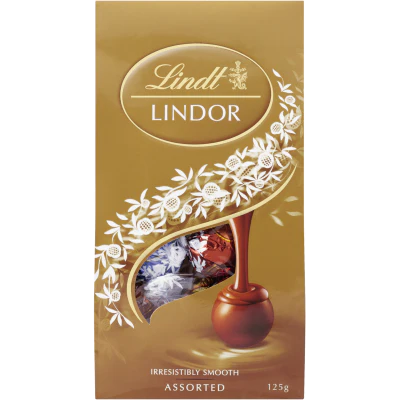 Lindt Lindor Assorted Chocolates Pouch 123g