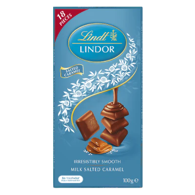 Lindt Lindor Mint Collection Chocolates Pouch 100g