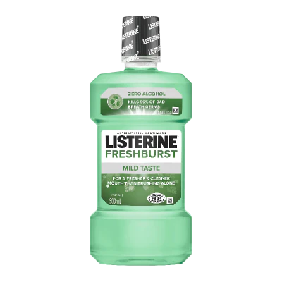 Listerine Freshburst Zero Alcohol Mouthwash 500ml