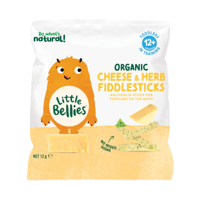 Little Bellies Organic Cheese & Herb Fiddlesticks 12+ Months 12g