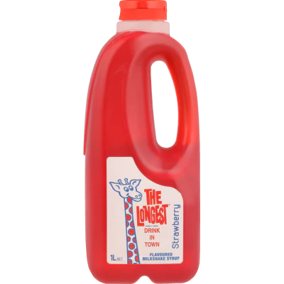 Longest Drink Strawberry Milkshake Syrup 1l