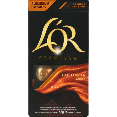 L'OR Espresso Colombia Intensity 8 Coffee Capsules 10pk