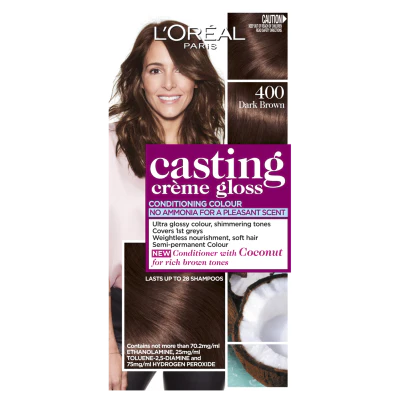 L'Oreal Paris Casting Creme Gloss 400 Dark Brown Hair Colour 1pk